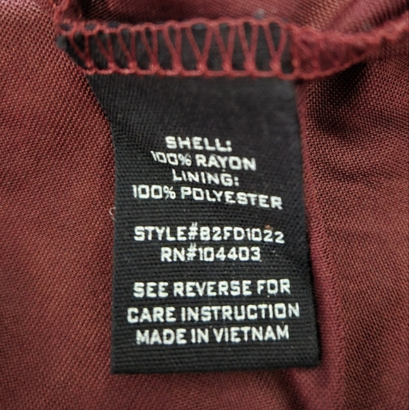 BLU PEPPER Floral Boho Mini Dress Long Balloon Sleeves Plum Purple Size Large - Picture 15 of 16